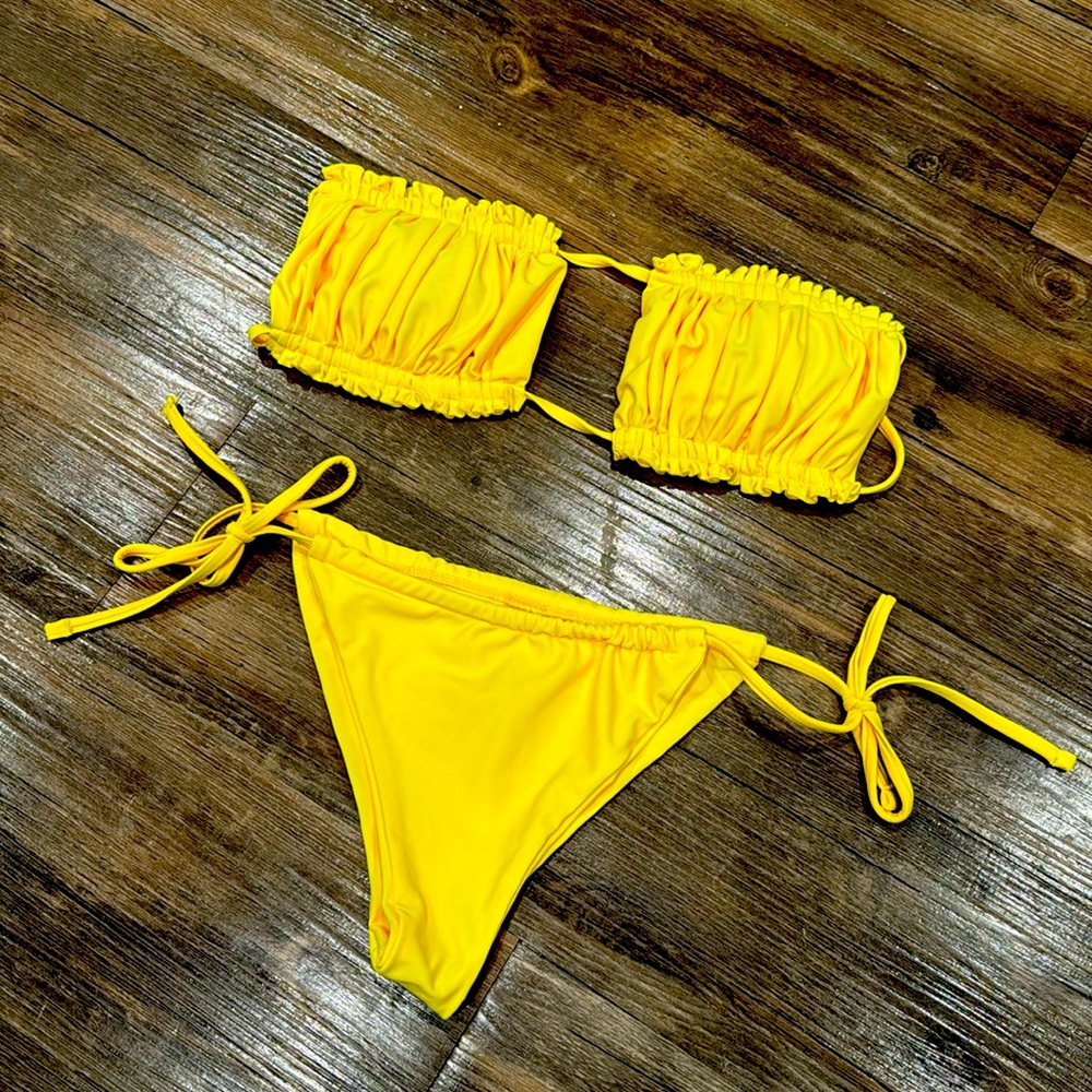 Yellow bikini